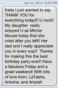 LaTasha From Chicago Says Thanks For Her Minnie Visit.