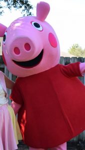 Pink Pig Costumed Character